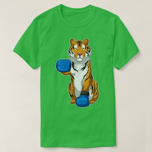 Tiger Boxer Boxing-handschoenen T-shirt (Design voorkant)
