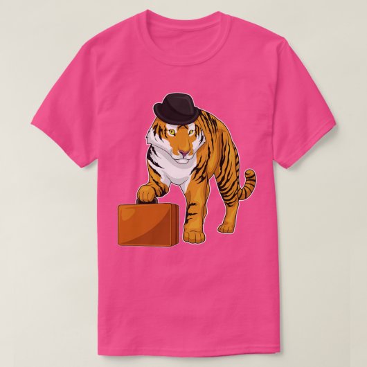 Tiger Briefcase T-shirt (Design voorkant)