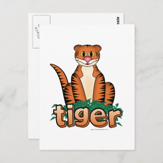 TIGER! BRIEFKAART (Voorkant / Achterkant)