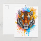 Tiger Briefkaart (Voorkant / Achterkant)