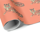 Tiger Bright Wrapping Paper Kleurrijke Gift Wrap Cadeaupapier (Rol Hoek)