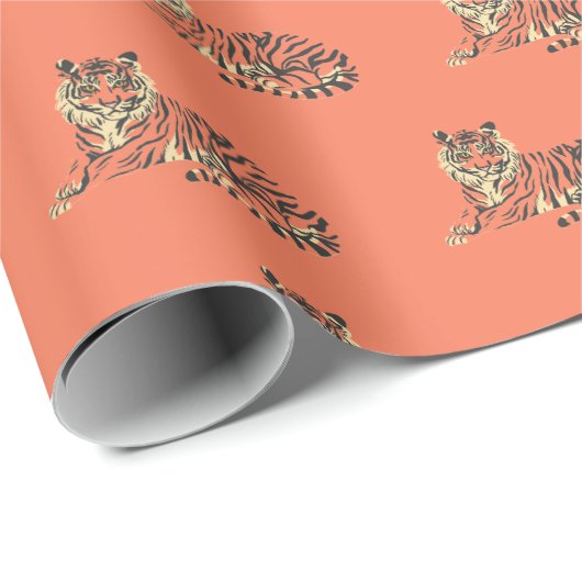 Tiger Bright Wrapping Paper Kleurrijke Gift Wrap Cadeaupapier (Rol Hoek)