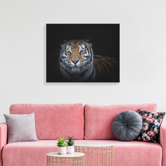 Tiger Canvas Afdruk (Insitu (Woonkamer))