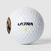 Tiger Cat Animal Stripes Patroon Destiny's Golfballen (Logo)
