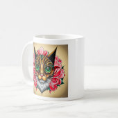 Tiger Cat Art Koffiemok (Voorkant links)