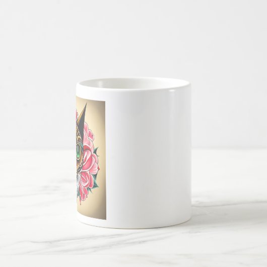 Tiger Cat Art Koffiemok (Center)