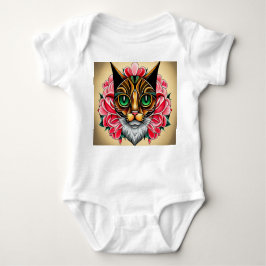 Tiger Cat Art Romper