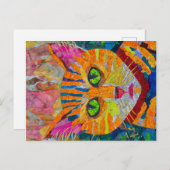 Tiger Cat Briefkaart (Voorkant / Achterkant)