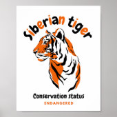 Tiger Cat endangered species awareness Poster (Voorkant)