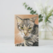 Tiger Cat Kitten Animal Briefkaart (Staand voorkant)