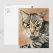 Tiger Cat Kitten Animal Briefkaart (Voorkant / Achterkant)