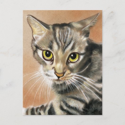 Tiger Cat Kitten Animal Briefkaart (Voorkant)
