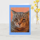 Tiger Cat Miss U Kaart (Gele Bloem)