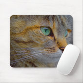 Tiger Cat Portrait Muismat (Met muis)