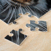 Tiger Cat Stripes Oerwoud Mist Animal Legpuzzel (Zijkant)