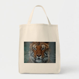 Tiger Cat Stripes Oerwoud Mist Animal Tote Bag
