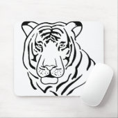 Tiger Cat Wild Cat Animal Vector Predator Fur Muismat (Met muis)