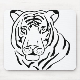 Tiger Cat Wild Cat Animal Vector Predator Fur Muismat