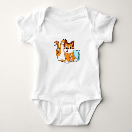 Tiger cat with Pillow Romper (Voorkant)