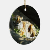 Tiger Catnap Keramisch Ornament (Rechts)