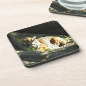 Tiger Catnap Onderzetter (Linkerzijde)