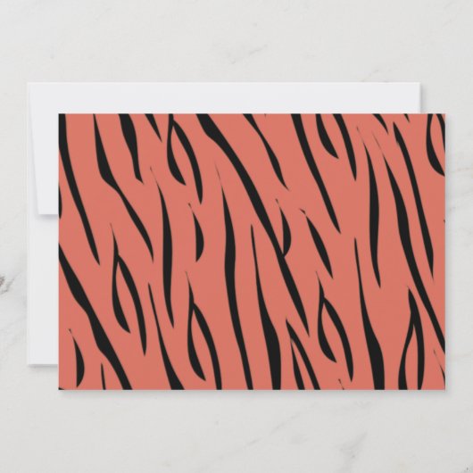 Tiger Chinese nieuwjaars marinesholiday-foto Kaart (Achterkant)