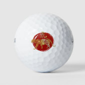 Tiger Chinese Zodiac Horoscoop sterrenbeeld Golfballen (Voorkant)