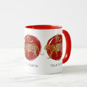 Tiger Chinese Zodiac Horoscoop sterrenbeeld Mok (Voorkant rechts)