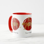 Tiger Chinese Zodiac Horoscoop sterrenbeeld Mok (Voorkant links)