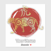 Tiger Chinese Zodiac Horoscoop sterrenbeeld Sticker (Vel)