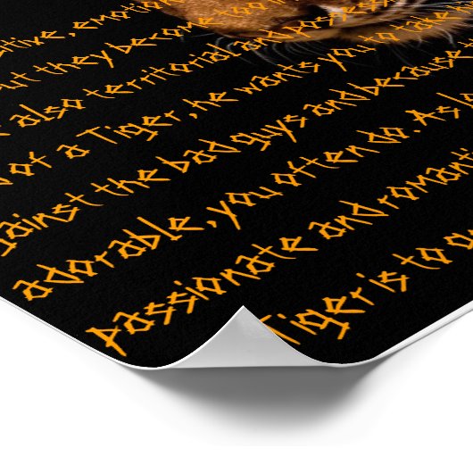 Tiger Chinese Zodiac Poster (Hoek)