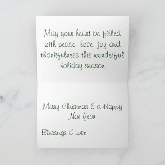 Tiger Christmas Kaart (Binnen)