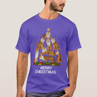 Tiger ChristmasREE Vrolijk kerstvriendje T-shirt