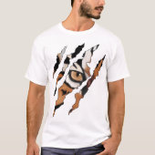 Tiger Claw heeft het T-shirt doorgesneden (Voorkant)