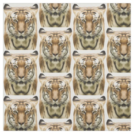 Tiger Close-up fabric Stof (Swatch)