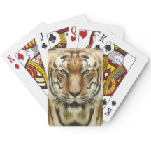 Tiger close-up speelkaarten