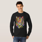 Tiger colourful art animal lovers artwork t-shirt (Voorkant volledig)