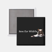 Tiger Conservation Fridge Magnet (Voorkant / Achterkant)