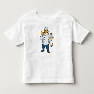 Tiger Cook Chef pet Platter Kinder Shirts