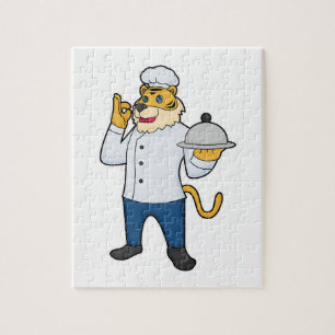 Tiger Cook Chef pet Platter Legpuzzel