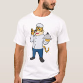 Tiger Cook Chef pet Platter T-shirt (Voorkant)