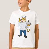 Tiger Cook Chef pet Platter T-shirt (Voorkant)