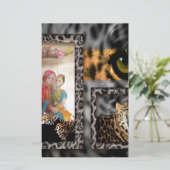 Tiger & Couple Art Print Briefpapier (Staand voorkant)