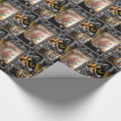 Tiger & Couple Art Print Cadeaupapier (Hoek)