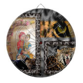 Tiger & Couple Art Print Dartbord (Voorkant)
