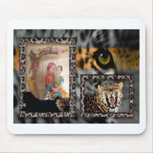 Tiger & Couple Art Print Muismat