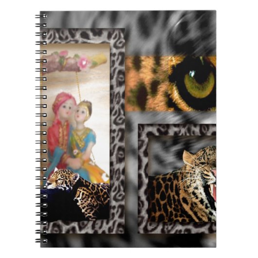 Tiger & Couple Art Print Notitieboek (Voorkant)