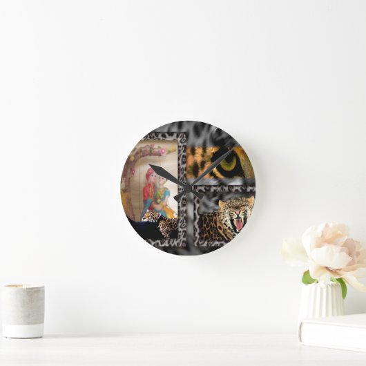 Tiger & Couple Art Print Ronde Klok (Huis)