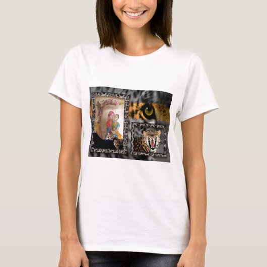 Tiger & Couple Art Print T-shirt (Voorkant)