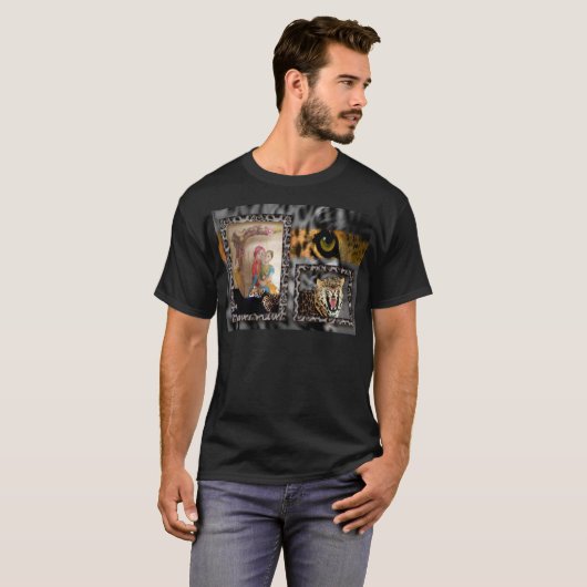 Tiger & Couple Art Print T-shirt (Voorkant volledig)